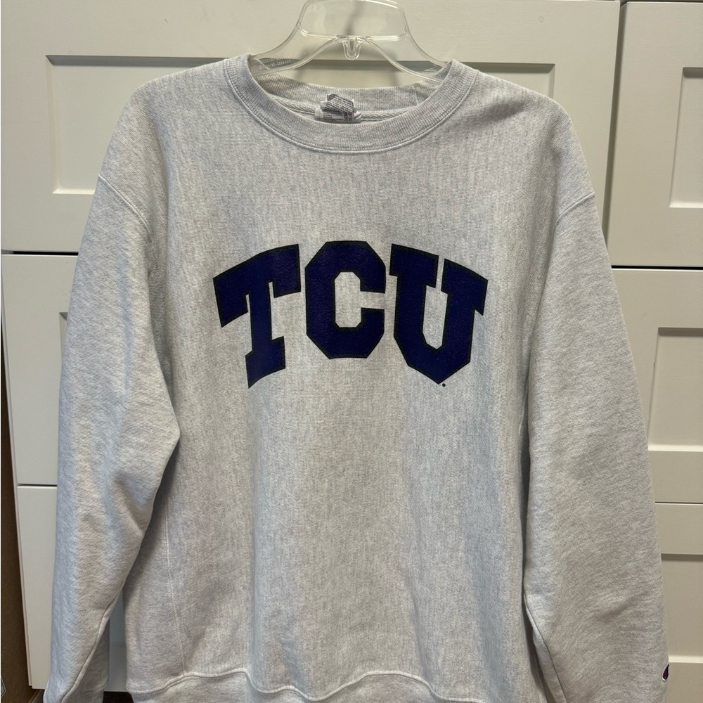 TCU Champion Pullover/Sweatshirt, Size Large